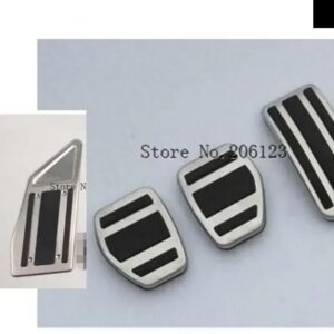 2017 2018 プジョー 3008 5008 LHD AT MT ガスブレーキ ペダルカバー ドリル 滑り止め アクセルオーバーレイ アクセサリー カー スタイリング - D