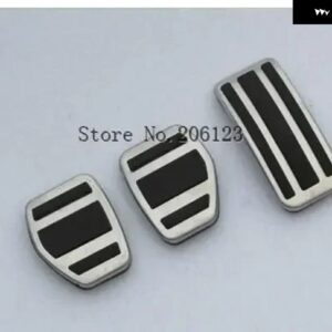 2017 2018 プジョー 3008 5008 LHD AT MT ガスブレーキ ペダルカバー ドリル 滑り止め アクセルオーバーレイ アクセサリー カー スタイリング - b