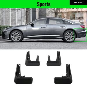 アウディ A6 サルーン Sライン スポーツ C8 2019~2020 フェンダー マッド フラップ スプラッシュガード マッドガード マッド フラップ カーアクセサリー - Sports