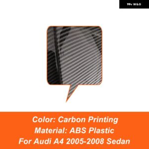 アウディ アウディ A4 B7 スポイラー 2005 2006 2007 2008 リア トランク リッド カースポイラー ウィング ABS プラスチック ブラックカーボン 外装 - Carbon Printing