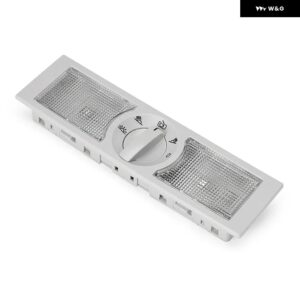 読書灯ドームランプ スイッチ付き フォルクスワーゲン ポロ 9N 2002-2010 / セアト アルテア レオン トレド 2006-2009 6Q0947613A 6Q0947291A - Rear Grey