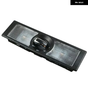 読書灯ドームランプ スイッチ付き フォルクスワーゲン ポロ 9N 2002-2010 / セアト アルテア レオン トレド 2006-2009 6Q0947613A 6Q0947291A - Rear Black
