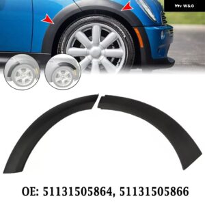 MINI COOPER R50 R52 R53 2002-2008 フロントホイールフェンダーアーチ トリム スプラッシュガード 51131505864 51131505866 51131505865 51131505867 - Right 2Pcs
