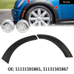 MINI COOPER R50 R52 R53 2002-2008 フロントホイールフェンダーアーチ トリム スプラッシュガード 51131505864 51131505866 51131505865 51131505867 - Left 2Pcs