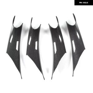 BMW 3シリーズ 4シリーズ インテリア ドアプルハンドルカバー ABS トリム F30 F31 F34 F80 2013-2018 F32 F33 F36 F82 F83 2014-2017 - 4Pcs Carbon Pattern