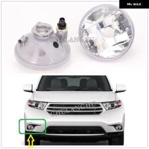 トヨタ ハイランダー 2011 2012 2013 カー スタイリング フロント バンパー フォグランプ フォグランプ バルブ 無 - 1pc Right Side