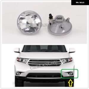 トヨタ ハイランダー 2011 2012 2013 カー スタイリング フロント バンパー フォグランプ フォグランプ バルブ 無 - 1pc Left Side