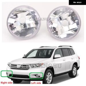 トヨタ ハイランダー 2011 2012 2013 カー スタイリング フロント バンパー フォグランプ フォグランプ バルブ 無 - Left and Right
