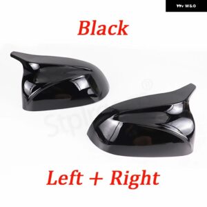 カーボンパターン ブラック バックミラー カバー BMW X3 G01 X4 G02 X5 G05 X7 G07 X6 G06 2018-2023 サイドウィングオーバーレイ - black