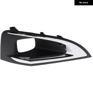 フロント バンパー フォグライト カバー グリル フォグランプ グリル トリム フレーム プジョー 3008 P84 2016 - 19 9817136777 1806095X - 1Pcs Right