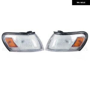 フロントコーナーランプカバー トヨタ カローラ AE100 E100 AE101 1993 - 97 ウィンカーライト バルブ 無 81611-12530 - Clear Lens-1Pair