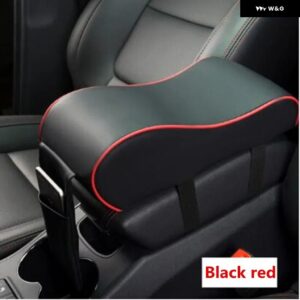自動車用 アームレスト パッド 車用センター コンソール アーム カー スタイリング BMW 1 2 3 4 5 6 7シリーズ X1 X3 X4 X5 X6 E60 E90 F07 F09 F10 F15 F30 - Black Red