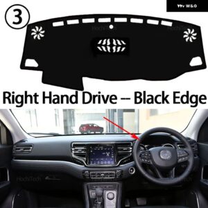 ダッシュボード カバー ジープ グランドコマンダー 2018-2022 滑り止めマット ダッシュボード カバー パッド サンシェード ダッシュマット カーペット - Right Hand Black