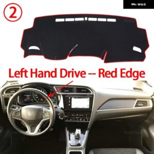 ダッシュボード カバー ホンダ シャトル 2015-2022 ダッシュボード カバー ダッシュボード マット カーペット パッド シェード ケープ ブランケット - Left Hand Red Edge