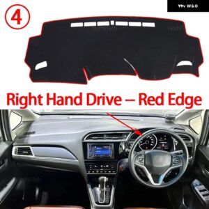 ダッシュボード カバー ホンダ シャトル 2015-2022 ダッシュボード カバー ダッシュボード マット カーペット パッド シェード ケープ ブランケット - Right Hand Red Edge