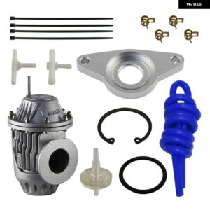 SSQV ブローオフ バルブ + BOV フランジ アダプター キット スバル インプレッサ WRX 02-07 STI 02-14 - Silver