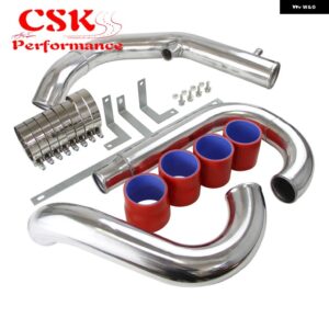 フロントインタークーラー パイプ アップグレード 三菱 エボリューション VII VIII IX CT9A 4G63 ターボ 2.0L 2001-2005 - Red