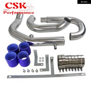 フロントインタークーラー パイプ アップグレード 三菱 エボリューション VII VIII IX CT9A 4G63 ターボ 2.0L 2001-2005 - Blue