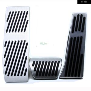 1セット 非穴あけアルミ 合金 アクセル ガス ブレーキ フットレスト ペダル パッド BMW E90/1 3 5シリーズ AT/X5 X6 MT - AT