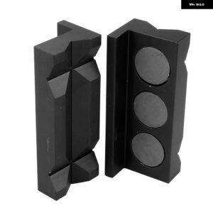 アルミ 合金 ラインセパレーターバイスジョー インサート マグネット付きANフィッティング ブラック RS-EM1043 - Blcak