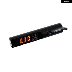 12V ターボタイマー 汎用 カーオート ボックス 付き 赤/青/白 LED ライト RS-BOV012 - red light