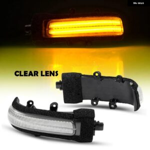 LEDダイナミックミラー ウィンカーライトブリンカーランプ トヨタ - Clear Lens