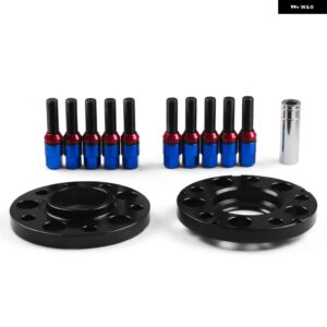 15MM 5X120MM 72.56MM ハブセントリックホイール スペーサー M14X1.25 テーパーボルト BMW Fシリーズ F10 F12 F13 F01 F02 F30 - Blue bolts