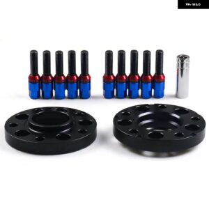20MM 5X120MM 72.56MM ハブセントリックホイール スペーサー M14X1.25 テーパーボルト BMW Fシリーズ F10 F12 F13 F01 F02 F30 - Blue bolts