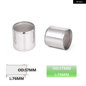 合金 製吸気ターボインタークーラー配管 延長 ホース アダプター ジョイナー パイプ コネクタシリコン22MM 28MM 63MM 70MM 76MM 89MM - 57mm