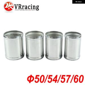 合金 アルミホース アダプター ジョイナー パイプ コネクタシリコン50MM 54MM 57MM 60MMカラーシルバー - 50MM