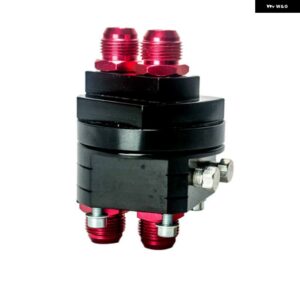 オイル フィルター 再配置用メスサンドイッチフィッティング アダプター キット 3/4-16 M20 X1.5 オイル フィルター クーラーサンドイッチ PQY6724 - black