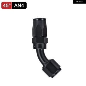 汎用 AN4 AN6 AN8 AN10 AN12 AN16 ストレート 45 90 120 180 度 オイル燃料 スイベルホース エンドフィッティング オイル ホースエンド アダプター キット - 45 Degre AN4