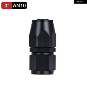 汎用 AN4 AN6 AN8 AN10 AN12 AN16 ストレート 45 90 120 180 度 オイル燃料 スイベルホース エンドフィッティング オイル ホースエンド アダプター キット - 0 Degre AN10