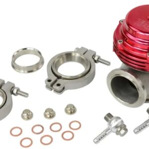 38MM アウターウェイストゲート Vバンドフランジターボウェイストゲートスーパーチャージターボ マニホールド PQY-5831-MB - Red PQY logo