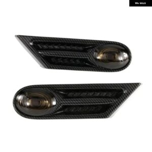 車側 インジケーター ライトフェンダーマーカーカーボンブラック BMW MINI R56 R57 R58 R59 2007-2013 シグナルライト #63137260202 63137260201 - Smoke black