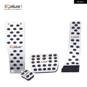 車用スロットルペダルアクセサリー内装パーツアルミ ポジション ベンツ AMG E S GLK W240 W211 W212ブレーキペダル - Silver 4Pcs