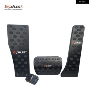 車用スロットルペダルアクセサリー内装パーツアルミ ポジション ベンツ AMG E S GLK W240 W211 W212ブレーキペダル - Black 4Pcs