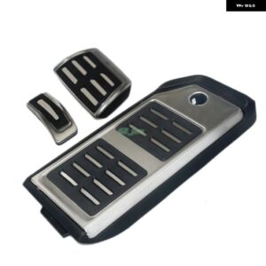 アウディ Q7 SQ7 Q8 2016 -2019 燃料ブレーキ フットレスト ATペダルプレート アクセル ブレーキペダル パッド ステッカー スタイリング カーアクセサリー - 3PCS