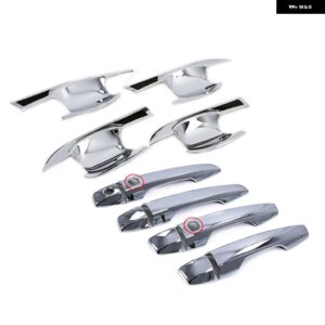 アクセサリー 三菱 エクリプスクロス 2018 ABS カーボン 外装 サイド ドアハンドル とハンドルボウルカバー トリム 装飾 - handle Door bowl4