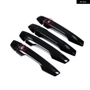アクセサリー 三菱 エクリプスクロス 2018 ABS カーボン 外装 サイド ドアハンドル とハンドルボウルカバー トリム 装飾 - handle2