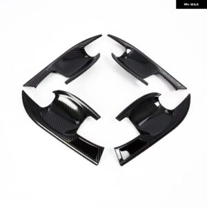 アクセサリー 三菱 エクリプスクロス 2018 ABS カーボン 外装 サイド ドアハンドル とハンドルボウルカバー トリム 装飾 - Door bowl