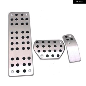 プジョー 207 301 307 208 2008 308 408 CC/ シトロエン C3 C4/DS 3 4 6 DS3 DS4 DS6 車用ガス フットレスト カスタム ペダル パッド プレート - AT 3PCS