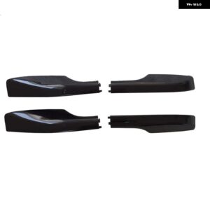 4Pルーフレールラックエンドカバー シェル トヨタ ランドクルーザー LC200 FJ200 2008-2019自動車 外装 パーツ フロントリア 左右ルーフ - black