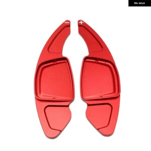 車用 ステアリングホイール パドル シフター 延長 シフト アルミ 合金 2個 アウディ A3 A5 2021 A4 S4 2020-2021 A6 A7 2019 - 21 - Red