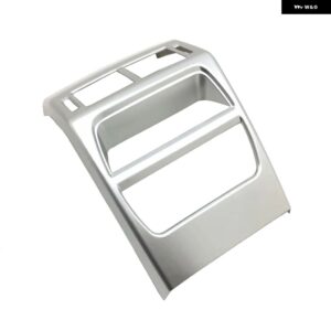 ジャガー E-PACE 2017 2018 カーボンルック / クローム アウトレット アームレスト ボックス カバー フレーム トリム オート インテリア スタイリング - Silver