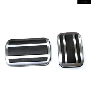 カー スタイリング プジョー 3008 5008/GT 2017 2018 2019 LHD AT ガスブレーキ ペダルカバー ドリル 滑り止め アクセル オーバーレイ - AT 2pcs