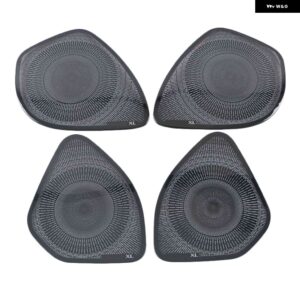 シボレー マリブ 2016-2021 車ドア オーディオ スピーカー カバー スピーカー パッド トリム フレーム ステッカー ステンレス インテリア アクセサリー - Black color5