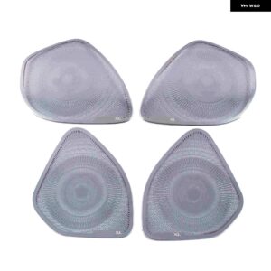 シボレー マリブ 2016-2021 車ドア オーディオ スピーカー カバー スピーカー パッド トリム フレーム ステッカー ステンレス インテリア アクセサリー - Sliver color3