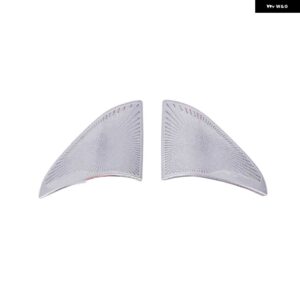 テスラ モデル3 2019 2020 アクセサリー フロントコラム ルーフ ホーン フード モデル3 スピーカー カバー 装飾 スパンコール モデルスリー カー - A-pillar Sliver