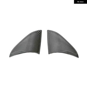 テスラ モデル3 2019 2020 アクセサリー フロントコラム ルーフ ホーン フード モデル3 スピーカー カバー 装飾 スパンコール モデルスリー カー - A-pillar Black